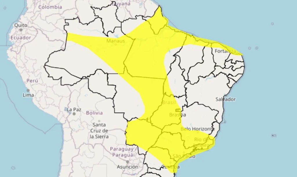 IMG_3094-1024x611 Alerta Amarelo para o Noroeste Fluminense: chuva intensa e ventos fortes nesta quinta (13) e sexta-feira (14)