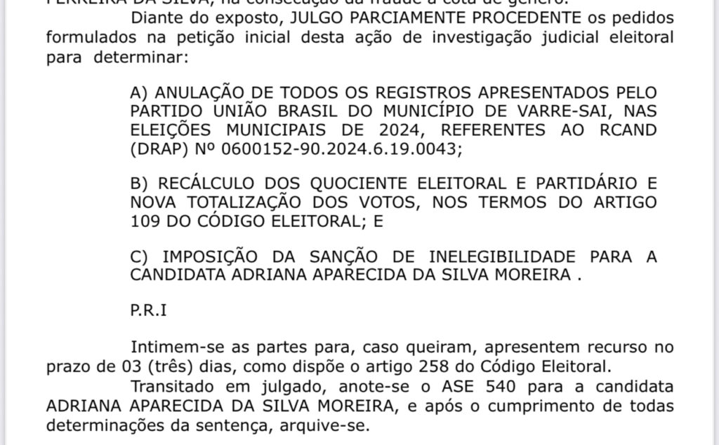 IMG_4065-1024x635 Justiça Eleitoral cassa chapa do União Brasil em Varre-Sai por fraude à cota de gênero