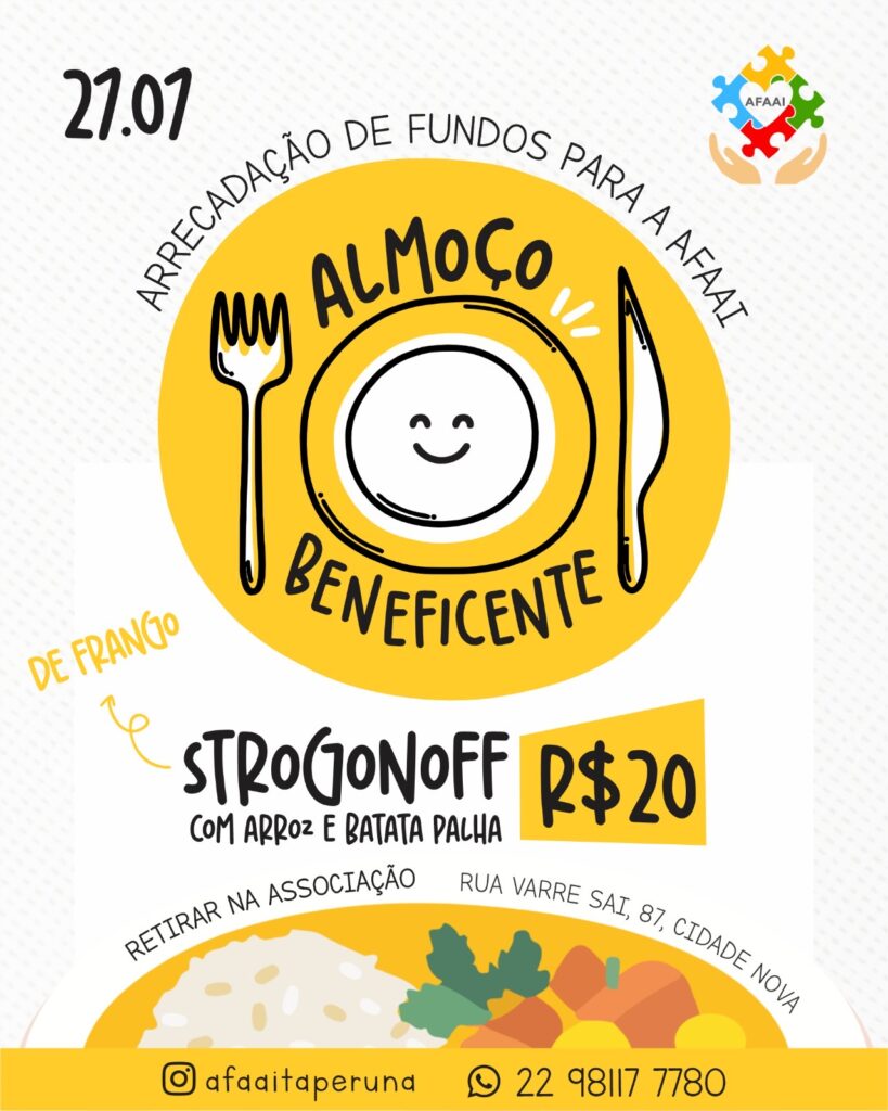 b491e7e9-e20c-456d-bf29-ffd9af3dbb7a-819x1024 Almoço beneficente vai arrecadar fundos para estruturar a sede da AFAAI em Itaperuna